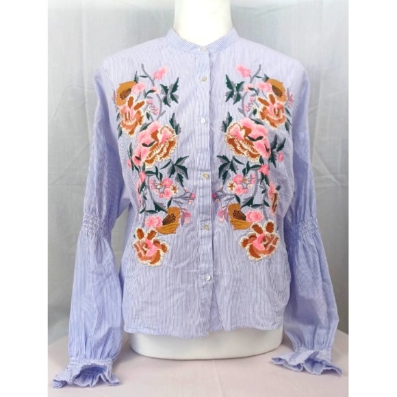ZARA Trafaluc collection Tops Zara Trafaluc Floral Embroidery